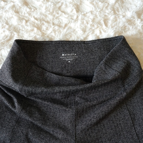 ATHLETA Women’s Pull On Delancey Gray Polyester Herringbone Tight w/pockets - M - Picture 5 of 14
